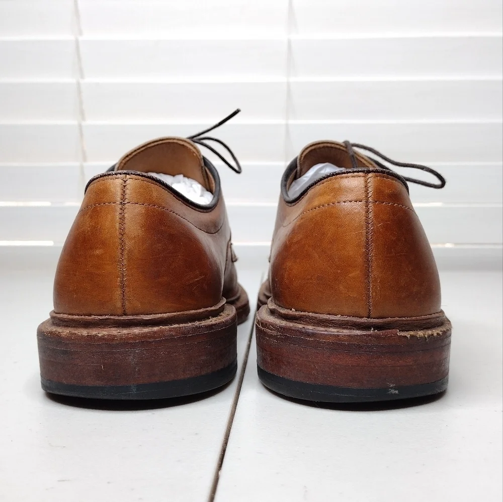 Allen Edmonds Hillcrest Brown Leather Lace Up Business Classic Oxfords Sz 9